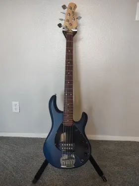 Ray5hh-rrbs-r1 Sterling By Music Man 5-string Electric Bass Guitar - Navy Blue Sat Inch