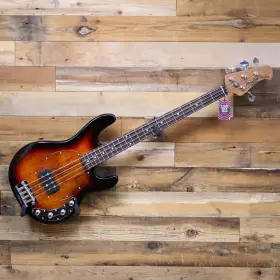St-ray34sm-3ts-r2 Sterling By Music Man B-stock Stingray Ray34 In Spalted Maple 3-tone Sunburst