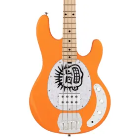 St-herrera-ocr-m1 Sterling Stingray Mike Herrera Signature Bass Guitar Maple Orange Creamsicle