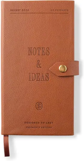 554fl002fsc Studio Faux Leather Wrapped Flex Cover Pocket Notebook With Tab And Button Closure Inch