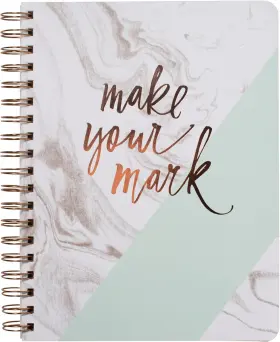 Studio 711181330380 Spiral Notebook Journal Inch Make Your Mark Paperback Cover Front Storage