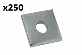 Superstrut 616013108352 250 X 3/8 Inch Square Strut Washer Silver Galvanized Zab2413/8eg-10