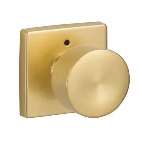Bg102-sq Sure-loc 802842907673 Bergen Privacy Door Knob Set - Brass