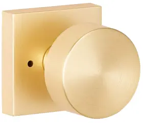 Zh102-sq Sure-loc 802842915012 Zurich Privacy Door Knob Set - Brass