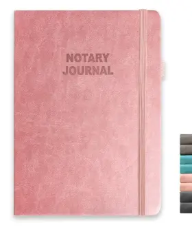 Sysflmygs 795847543130 Notary Journal - Official Public Record Book With Pink