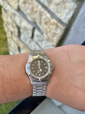 962.013 Tag Heuer Vintage 2000 Professional 200mblack Dial Midsize Quartzwatch