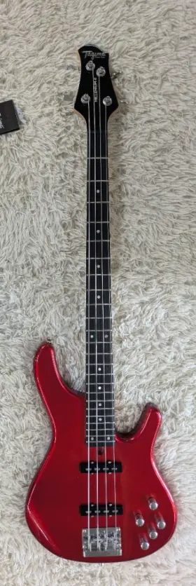 Tagima Millenium4-mr-df Millenium 4-mr 4 String Electric Bass Guitar - Metallic Red B Stock