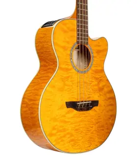 Bass1045 Takamine Pre-owned Eg512c Acoustic Bass - Quilted Maple