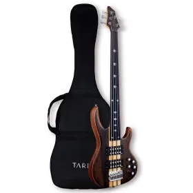 Yg110-5 Tario Fretless 5 String Electric Bass Guitar Millettia Laurentii Top Okoume Body