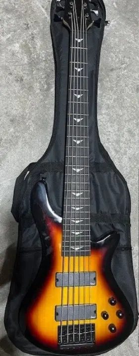 Yg60-f6-sb Tario 6 String E Bass Bolt On Maple Neck Poplar Body Used Item With Finish Issue