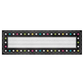 5624 Teacher Created Resources Chalkboard Brights Name Plates