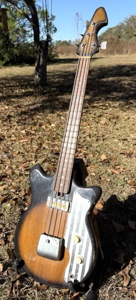 Bs-101 Teisco Vintage 1965-1966 Short Scale 24.75 Inch Bass Guitar - Made In Japan