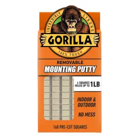 109100 The Gorilla Glue Company Mounting Putty Natural Tan Color 168 Pre-cut Squares Pack Of 1 - Non