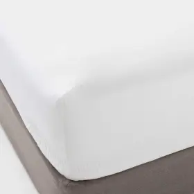 Threshold 191908761602 Full 400 Thread Count Performance Fitted Sheet White - Cotton Sateen