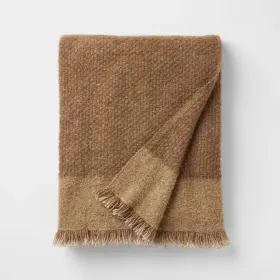 Threshold 198420994501 50 Inch X60 Tonal Woven Boucle Throw Blanket Tan - Designed With Studio Mc