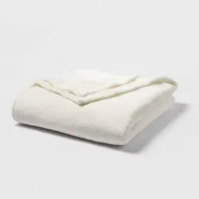 Threshold 490620207802 King Microplush Bed Blanket Sour Cream -