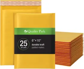 Tops Products 085227950017 Quality Park Bubble Mailers 6 X 9 Inch Kraft Padded Envelopes Durable Brown S