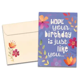 Go61207 Tree-free Greetings - Birthday Card Artful Designs 1 Matching Envelop