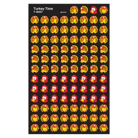 T-46067 Trend Enterprises Turkey Time Supershapes Stickers Classroom Incentives 800 Count