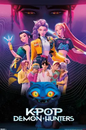 22.4w Trends International 313032259293 Netflix Kpop Demon Hunters 2025 - Group Wall Poster 34l Inch X Unframed V