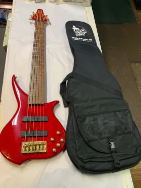 Twx62-fr Tune Twx-4ka 6 String Electric Bass - Transparent Red