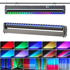 Zq06143 Uking 480w 24led Rgbw Stage Moving Head Beam Lighting Dmx Disco Party Club Bar Light