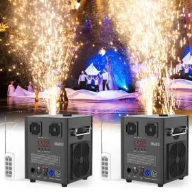 Zq16016 Uking 2pc 700w Cold Spark Machine With Wireless Remote Dmx Stage Effect Firework Wedding