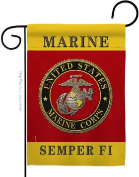 United States Marine Corps 726084921931 Us Military Usmc Semper Fi Flag Double-sided Lawn Decoration Gift H