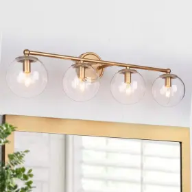 Uolfin 810070948887 Modern Globe Bedroom Wall Lights 30 Inch 4-light Dome Bathroom Light