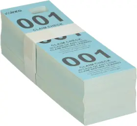 Cck-5bl Usa Coat Checks Blue 500 Per Box Medium