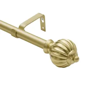 Utopia Alley 797417255467 Wall Mounted 3/4 Inch Curtain Rod Windows 28 To 48 Adjustable