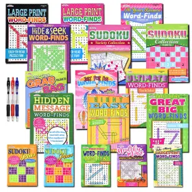 Variety Savings Vsslp1 17-pack 1400 Sudoku Puzzles For Adults Large Wordsearch Puzzle Agi