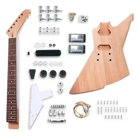 Vetimobato 918984965724 Electric Guitar Kit Rosewood Fretboard Neck And Body With All C