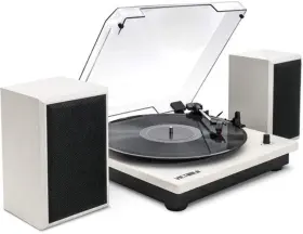 Victrola 810033111747 - Montauk Bluetooth Record Player With 3 Speed Turntable And Bookshelf