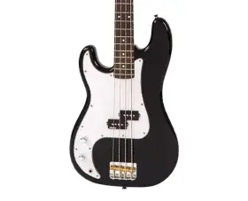 Vintage 051548009883 Reissued Series V4 Bass Left Handed - Boulevard Black