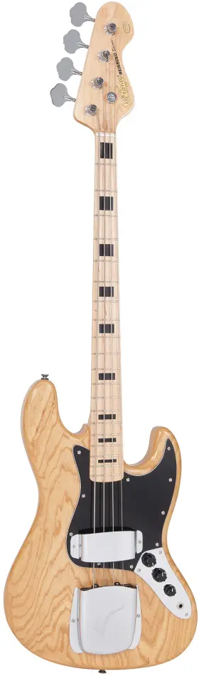 Vj74nat Vintage Guitars Reissued Jazz Bass In Natural Finish