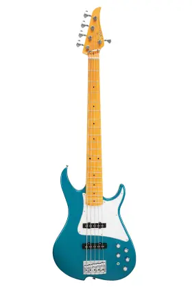 Jj013 Vola Guitars Zva 5 Mf Bass V1 Ocean Turquoise Metallic Gloss