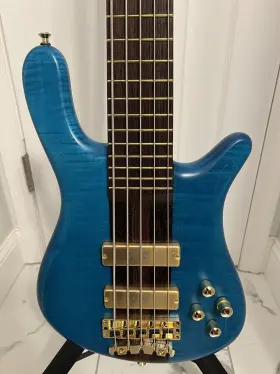 1265152800gwfmtwbw Warwick 2022 Masterbuilt Streamer Stage I 5 Broadneck Electric Bass Guitar