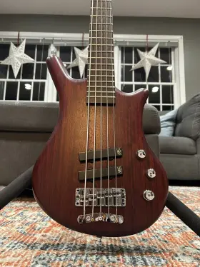 Gps1225 Warwick Pro Series Thumb Bo 5-string Bass - Burgundy Red Transparent Satin