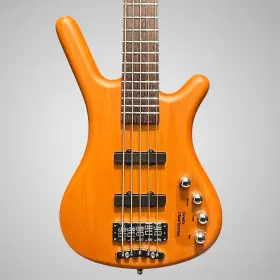 Rbf56521322 Warwick Rockbass Corvette Basic 5 String Black Electric Bass Guitar - Honey
