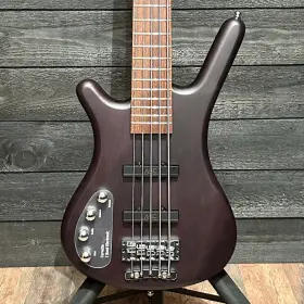 Rbk56402421 Warwick Rockbass Corvette Basic 5 String Left Handed Electric Bass Guitar Black