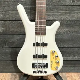 Rbk56404521 Warwick Rockbass Corvette Basic 5 String Electric Bass Guitar White
