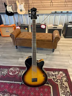 Ab45vsk Washburn Cutaway Acoustic 5 String Bass - Vintage Sunburst
