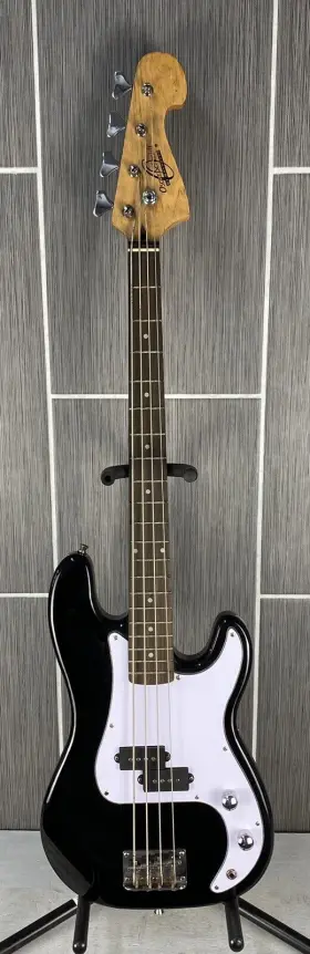 Ob25 Washburn Oscar Schmidt B-a Electric Bass 4 String Right Handed Black &white
