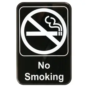 Sgn-601 Winco Usa Sign 6-inch By 9-inch No Smoking
