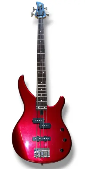 Trxb174 Yamaha Metallic Red Electric Bass 4 String Guitar Right Hand - Very Good