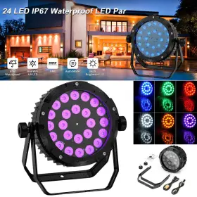 Zq01524 Yiflamefly 8pcs 360w Waterproof Rgbwa Uv Led Par Stage Lighting Dmx Dj Light Ip67
