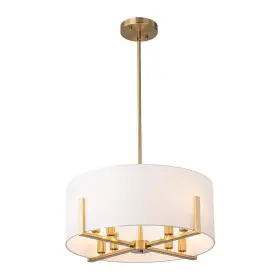 Yinsp 565253396251 Yftinsp 8 Light Gold Modern Traditional Drum Chandelier Hanging