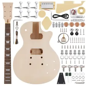 Sl-lp-045-1 Zeff Diy Electric Guitar Kit With Basswood Body 6 Strings Kits M