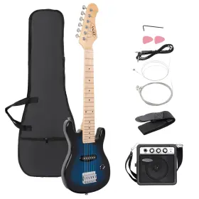 Zenyja0160032 Zeny 30inch Kids Electric Guitar With 5w Amp Gig Bag Strap Cable Strings And Pic